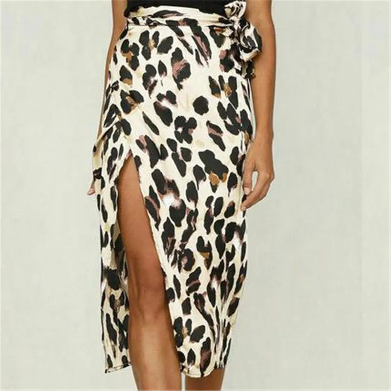 

Womens Chiffon Skirt Pleated Long Leopard Printed Skirts Elastic Leopard Print Skirt Evening Party High Waist Casual Skirts
