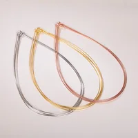 Véritable véritable pur solide 925 collier en argent Sterling pour les femmes Punk Rock or Rose serpent chaînes bijoux femme colliers tour de cou 3
