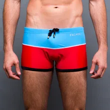 Летние каникулы для мужчин постепенное пляж плавки сексуальный тренд пляж лоскутное одежда заплыва костюмы плавки