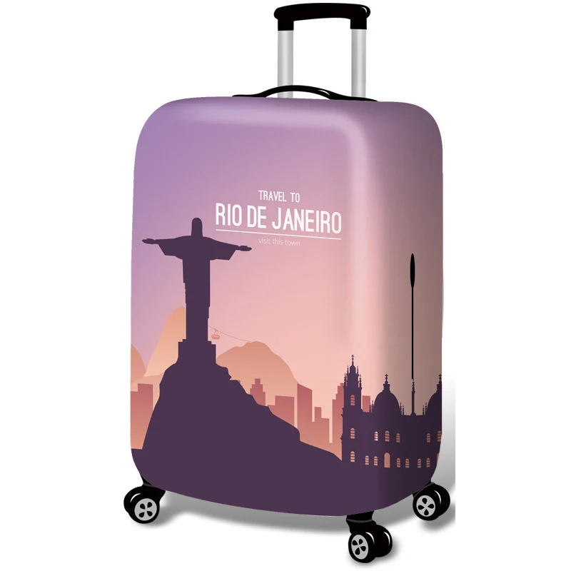 Thickened Luggages Protective Cover Trolley Cases Waterproof Elastic Suitcases Bag Dust Rain Covers Traverl to Beijing New York Thickened Luggages Protective Cover Trolley Cases Waterproof Elastic Suitcases Bag Dust Rain Covers Traverl to Beijing New York