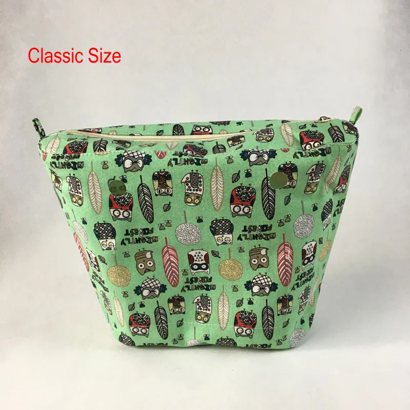 

12 colors Classic Size waterproof Insert Inner Lining Insert Zipper Pocket for Obag O Bag handbag Silicone package accessories