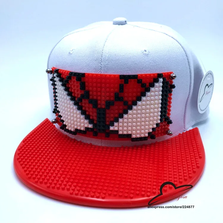 Мода Супер Марио мозаика настроить Snapback DIY Marie brick полями на заказ для шляпы хип-хоп Snapback шляпа бейсбольная Кепка - Цвет: 20