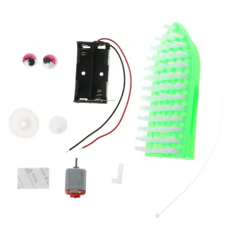 

Creative DIY Assembled Sweeping Brush Robot Model Science Experiment Kids Children Educational Toys