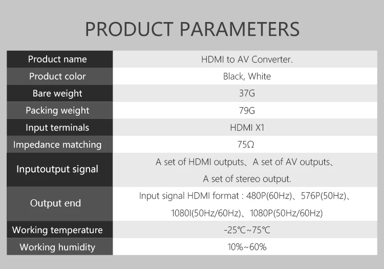 10 шт./лот HDMI К AV RCA конвертер Composite HD до масштабирования 1080 P HDMI к RCA AV Video Converter адаптер полный HDMI2AV для HD ТВ