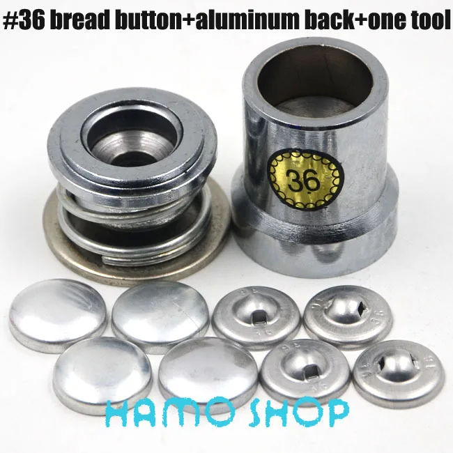 

100set/lot #36 Round Fabric Aluminum Covered Cloth Button 2.15cm/21.5mm With One Tool Metal For Handmade DIY Free Shipping