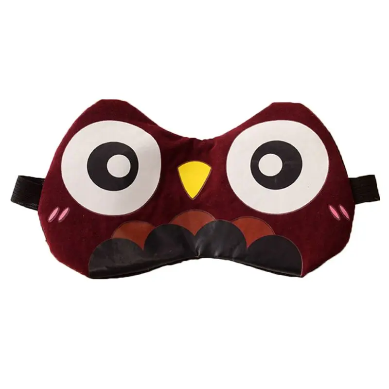 

Unisex Ice Gel Cool Compress 3D Cute Cartoon Animal Elastic Strap Washable SPA Therapy Blindfold Eyeshade Sleeping Eye Mask