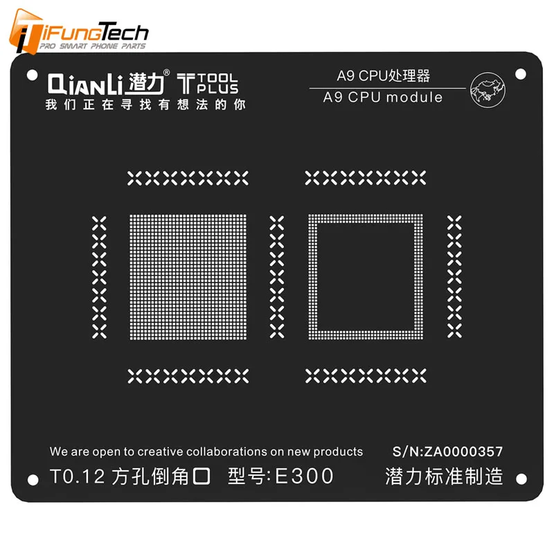 QIANLI TOOLPLUS для IPHONE A7/A8/A9/A10/A11 CPU модуль BGA реболлинг IBLACK STENCIL|Наборы ремонта мобильных
