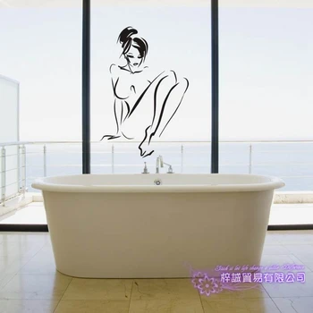 

Naked Women Beauty Body Wall Sticker Bathroom KTV Pub Bar Shop Room Decoration Posters Vinyl Sticker Sexy Girl Wall Decal