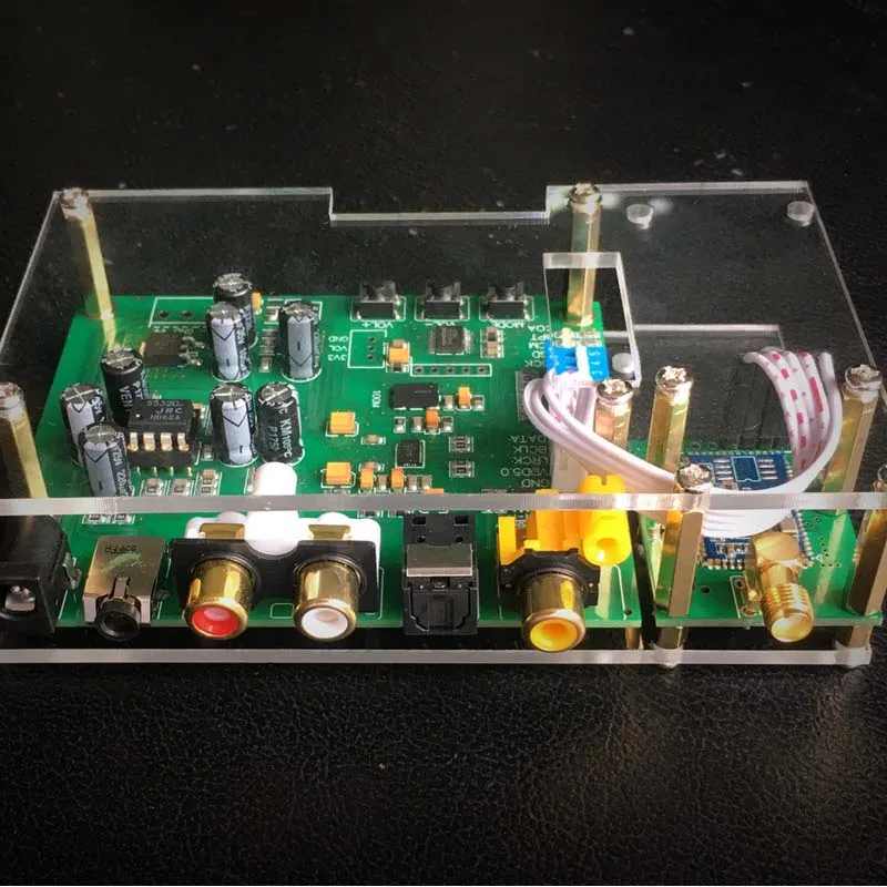 ES9038Q2M USB Bluetooth DAC декодер плата ies SPIDF CSR8675 APTX-HD модуль декодер плата в чехол с антенной