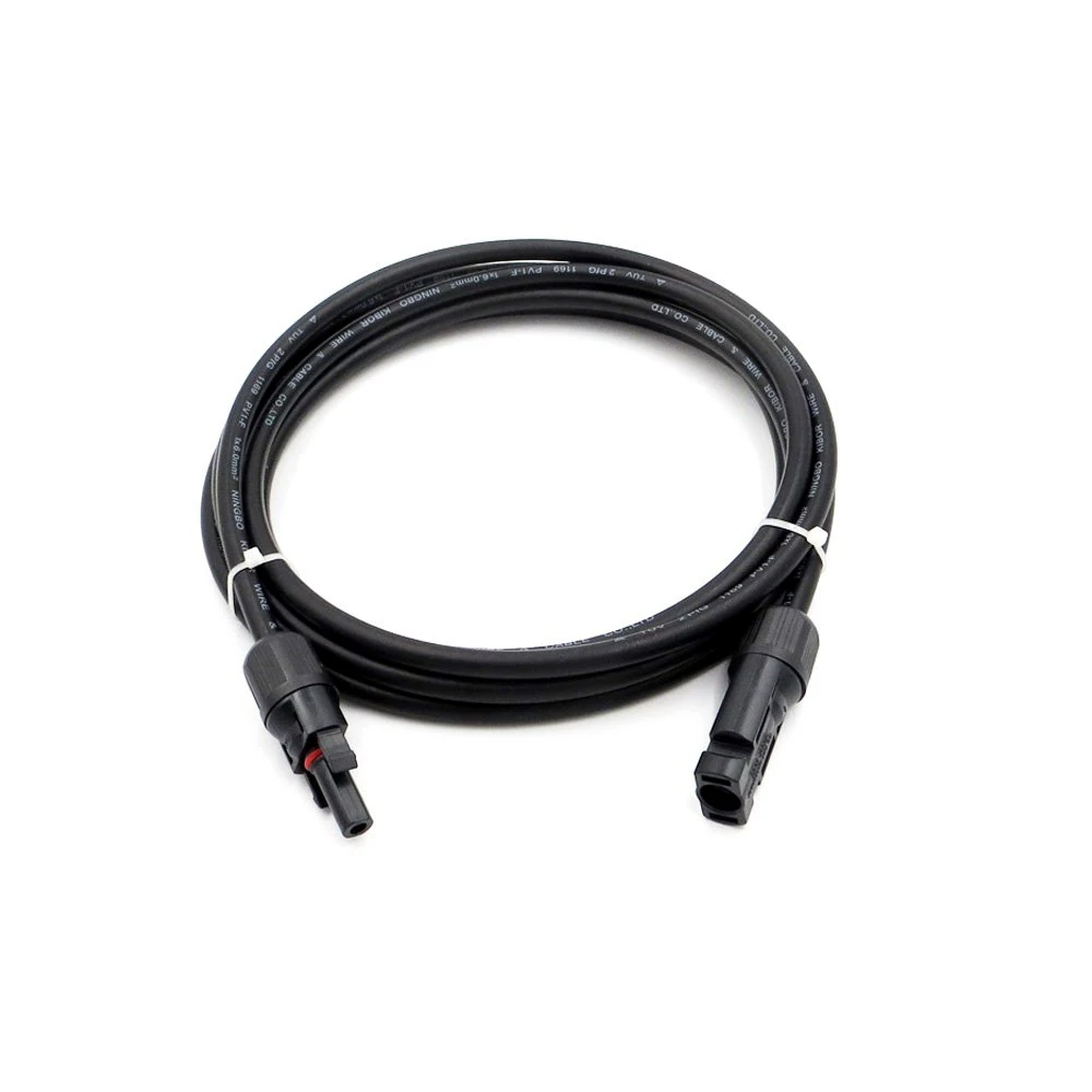 IP65 Солнечная удлинитель 40 футов черный 12AWG Панели солнечные Extension Cable провод с MC4 женский и мужской разъем