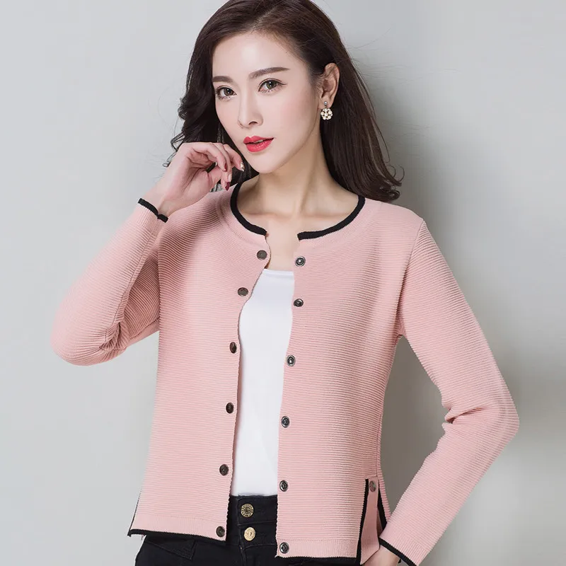 OLGITUM Women Knit Cardigan spring Slim Loose linra sweater Cardigan Cashmere Blending Women coat for women SW249
