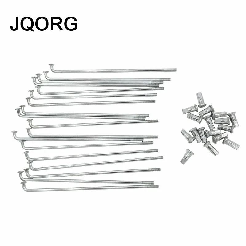 

JQORG 10G Spokes Motorcycle 3.12mm Diameter Spokes Galvanization Surface E-bike Spokes Length 60-310mm Customized Bike Spokes