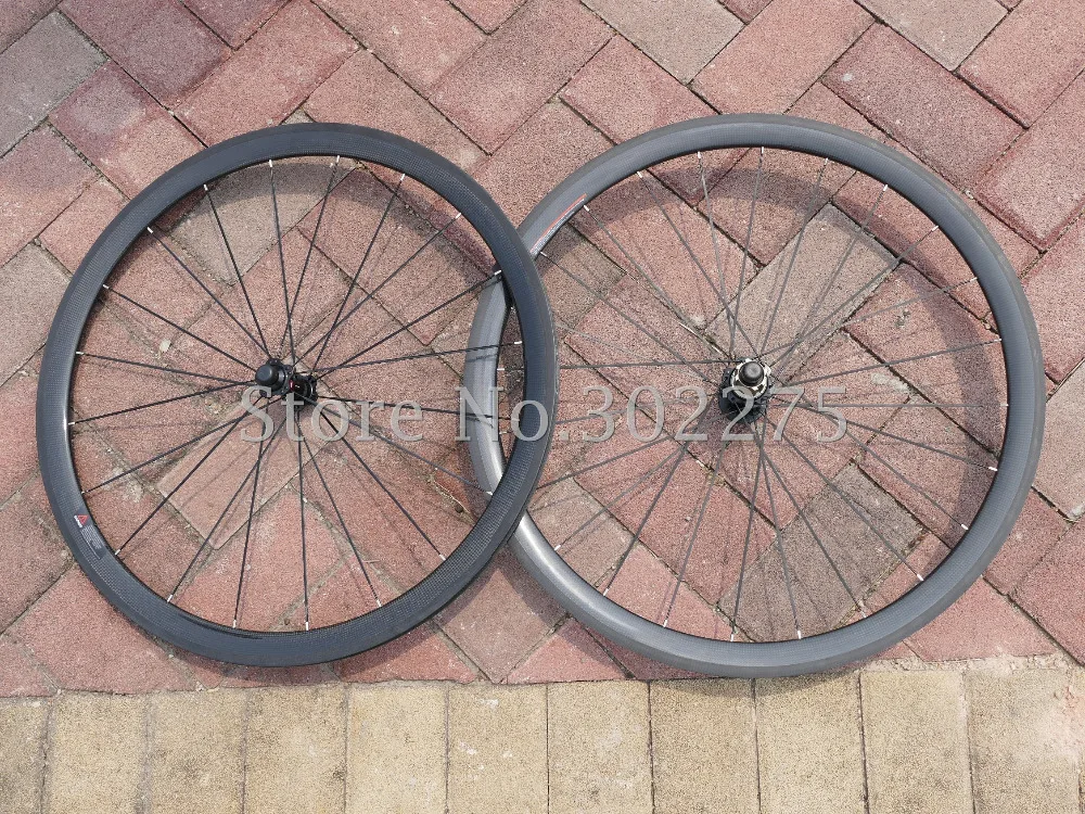 Toray Carbon Fiber Matt Glossy 700C Tubular Wheelset 38mm Road Bike Wheel Rims 20.5/23/25mm Width |