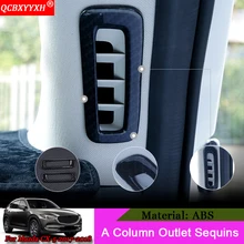 QCBXYYXH Автомобильный дизайн ABS авто внутренняя украшения наклейки столбец воздуха на выходе декоративные блестки для Mazda 2th CX-5