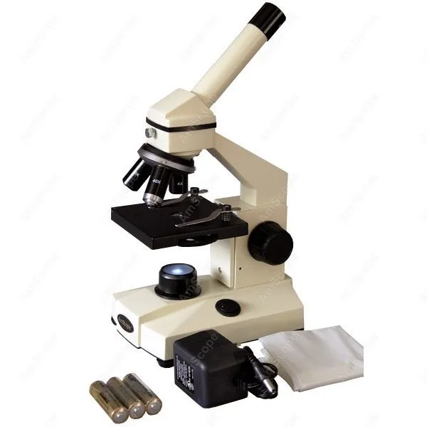 

Student Biological Field Microscope + LED light--AmScope Supplies 40x-640x Student Biological Field Microscope + LED light