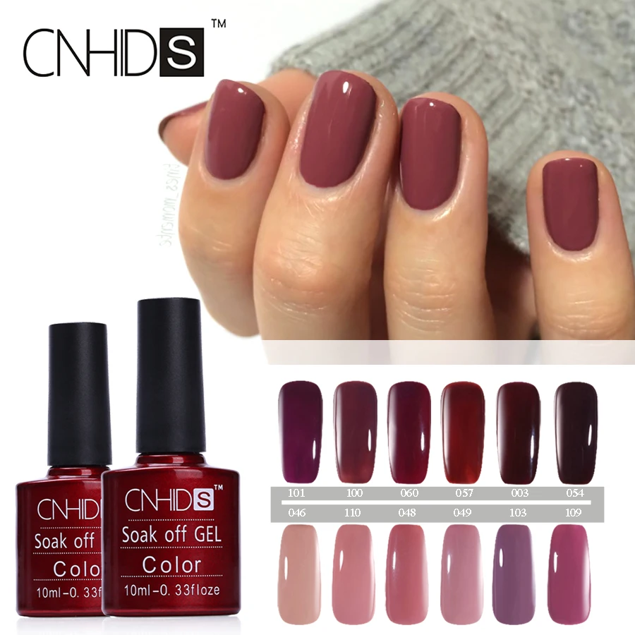 

CNHIDS Color Coat Nail Gel Polish Dark Red Wine Series Nail Polish Soak-off Gel Polish Long-lasting Nail Varinish Manicure Art