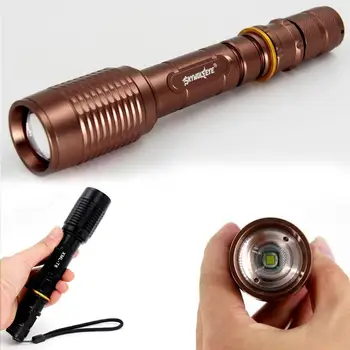 

SKYWOLFEYE Tactical Police 8000Lumens T6 LED 4 Modes Flashlight Aluminum Torch 18650 Battery for hunting Camping Cycling