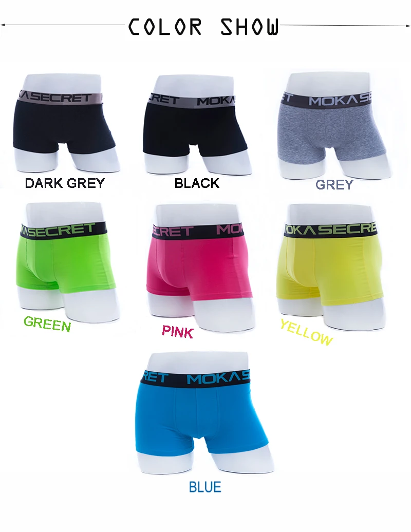 Men Underwear Cotton Boxers 4PCS Solid Black Panties Male Boxer Shorts Calvinfully Hombre Cueca Boxers Calzoncillos Underpants 04