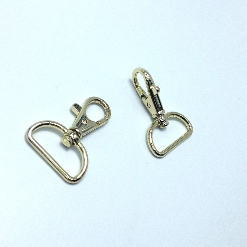 1 Inch Swivel Snap Hooks, Gold Finish, Lobster Claw, 20 Pieces, Handbag