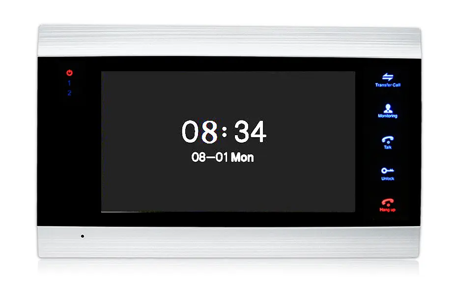 time setting indoor monitor intercom system video door phone