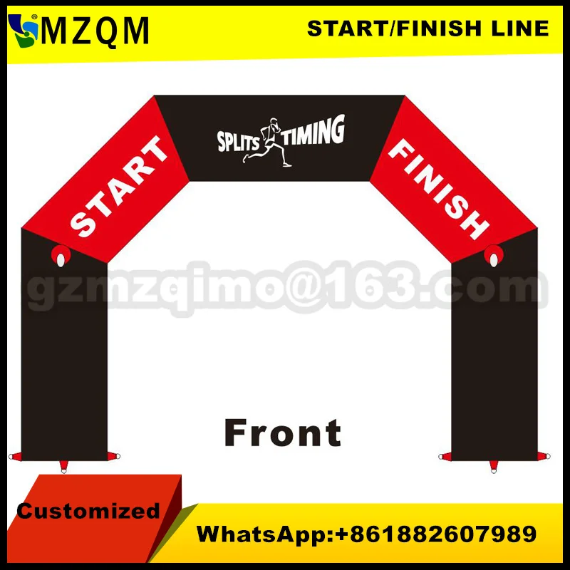 MZQM 6*4 м надувная АРКА гоночной арки события вход надувная линия финиша с печатью логотипа рекламы