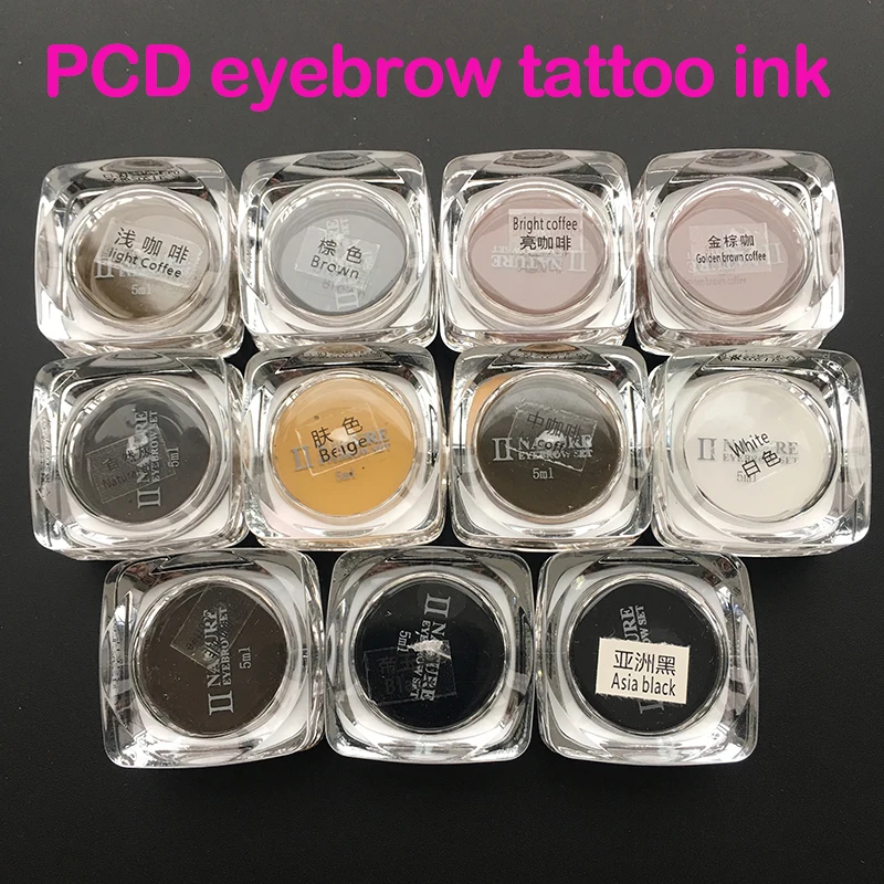 Buy 5pcs PCD eyebrow tattoo ink permanent makeup
