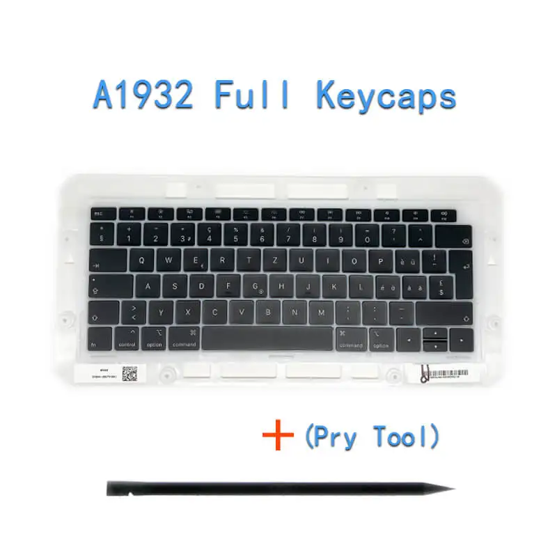 Оригинальные швейцарские колпачки A1706/A1707/A1708 для Macbook Pro/Air retina 1" 15" A1932/A1990/A1989 SW замена клавиатуры - Цвет: Черный