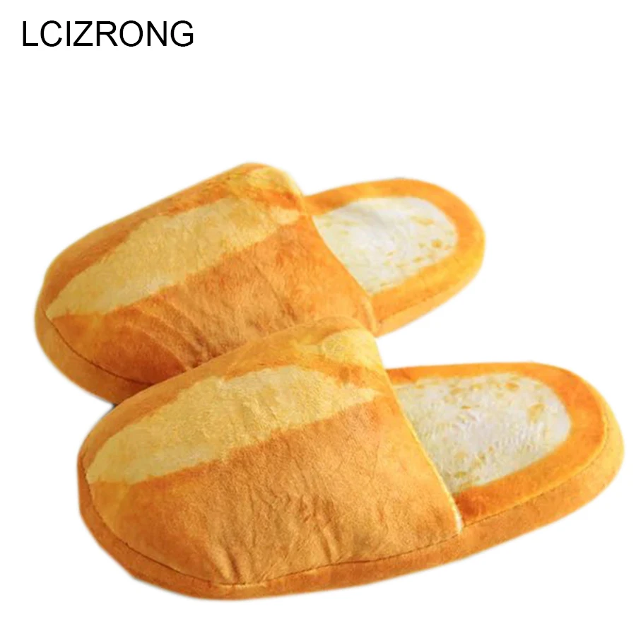 Us 9 99 42 Off Lcizrong Winter Bread Home Slippers Women Cute Warm Large Size Ladies Bedroom Slippers Unisex Non Slip Indoor Slippers Female In