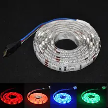 1 5m RGB LED Strip 5050 DC12V 60LEDs m Flexible LED Light RGB 5050 fita de