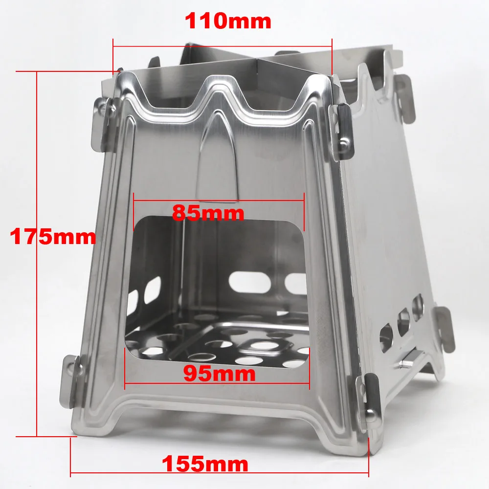 Najtaniej Przenośna kuchenka kempingowa Fogao deflektor tarcza Kamp gotowanie ekran podział na zewnątrz składane Ocak drewno opałowe stojak wiatr kuchenka kempingowa