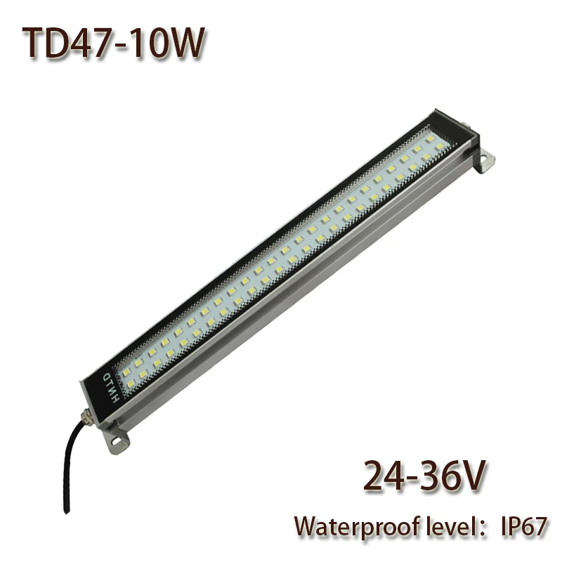 

HNTD 10W Led Panel Light DC 24V-36V LED Metal work light CNC machine work tool lighting TD47 Waterproof IP67 Free Shipping
