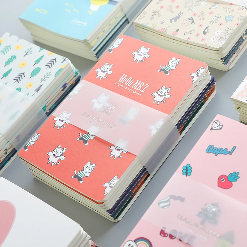 1pcs A5 B5 Aesthetic Wakaii Cartoon Anime Sewing Binder Line Sheets Plain Notebook Writing Pads Korean Note Books Store Supplies Notebooks Aliexpress
