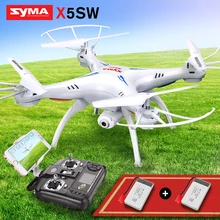 SYMA X5SW Quadcopter RC Drone With Camera Wifi FPV Real Time Transmission RC Helicopter Headless Mode Drones Toys For Children f16107 8 mjx x300c fpv rc drone 2 4g 6 axle headless mode rc uav quadcopter with built in hd camera support real time video fs