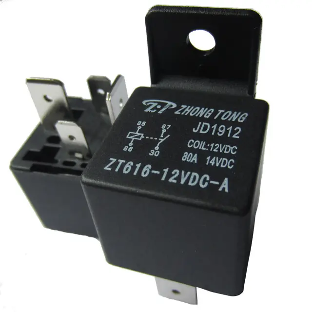 Ee Support 5pcs Black Truck Auto Heavy 12v 80a 80 Amp Spst