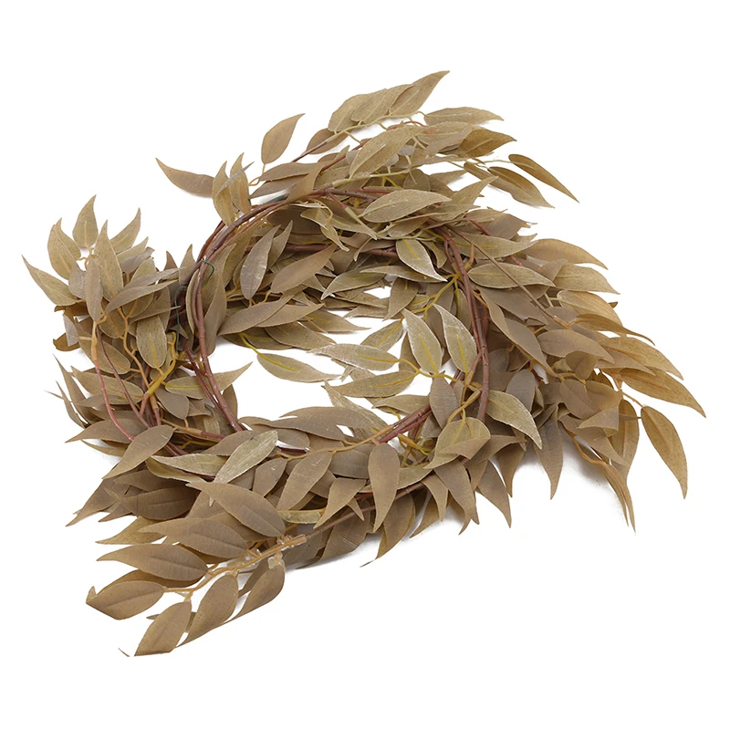 170cm Home Decoration Artificial Flower Willow Branches Rattan Fake Green Leaves Wedding Wall-mounted Willow Rattan Decoration - Цвет: 05