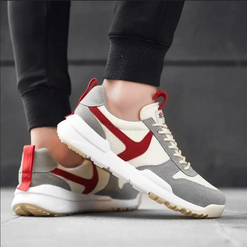 

2019 Spring Summer Men Casual Shoes Designer Mesh Sneakers Shoes Men Slip-on Adult Trainers White Sneakers Men shoes krasovki