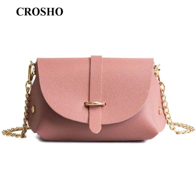 

CROSHO Stylish Satchel Simple Chain Single Shoulder Small Square Bag
