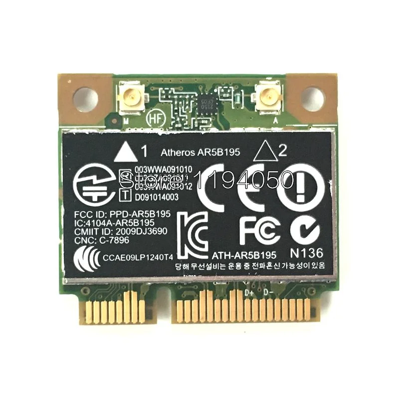 Qualcomm Atheros AR9285 AR5B195 150 м + BT3.0 Половина Mini PCI-E Беспроводной карта SPS: 593127-001 592775-001 для 430 431 435 436 4530 S