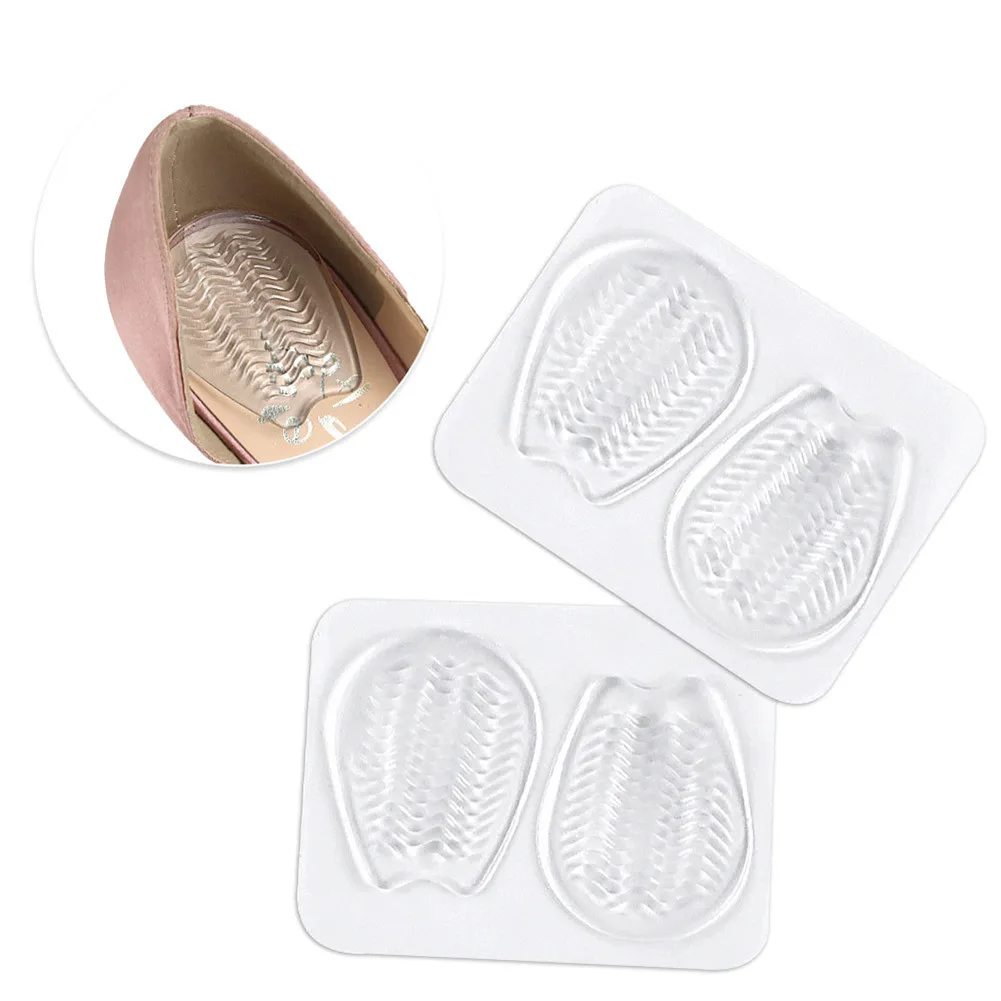 

1 pair Transparent Insole Adhesive Thicken Pad Shock Absorption Pain Relief Heel Pads