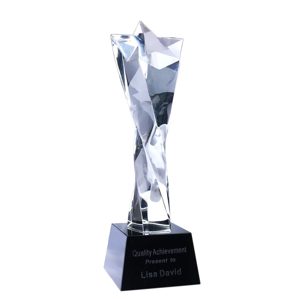 Blue Silver Trophy Award Competition Sport Achievement Gift FREE engraving