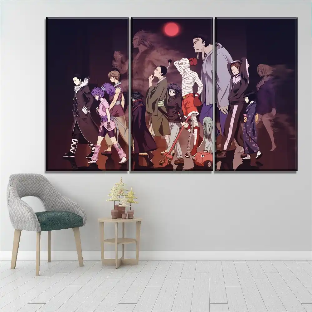 Original Decorations Art for Bedroom Living Room Home Decor Art HD Print Oil Painting on Canvas,Hunter X Hunter 12x18inch,Framed