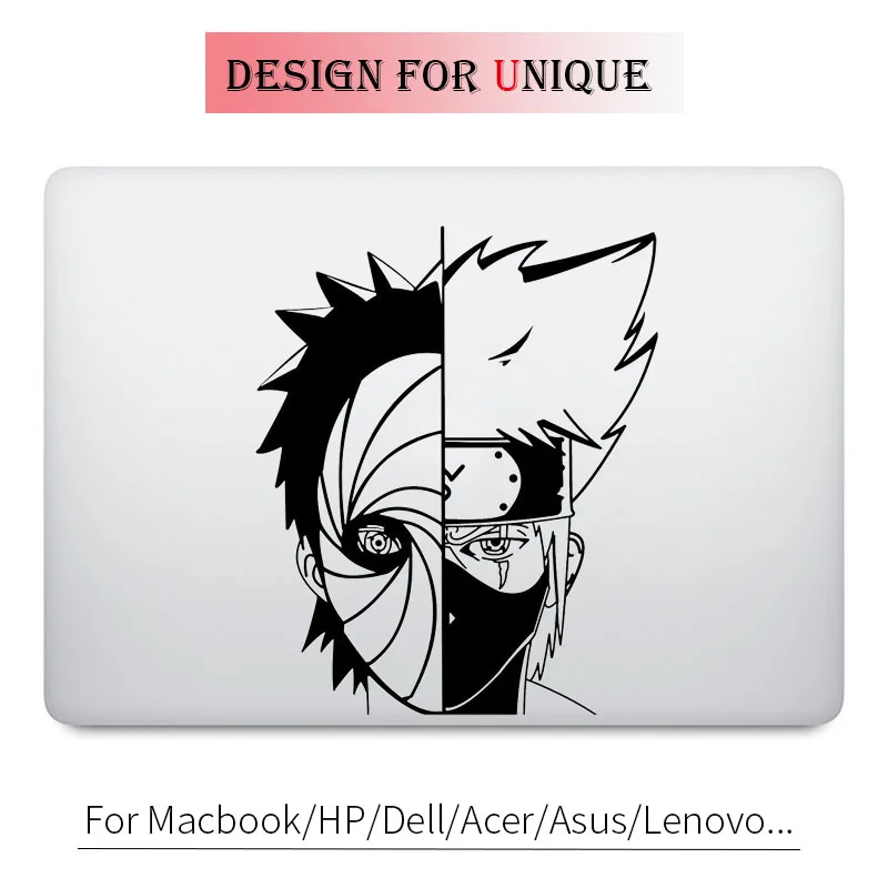 Аниме наклейка Kakashi & Obito Наруто для ноутбука Apple Macbook Pro Air Retina 11 12 13 15 дюймов Mac HP