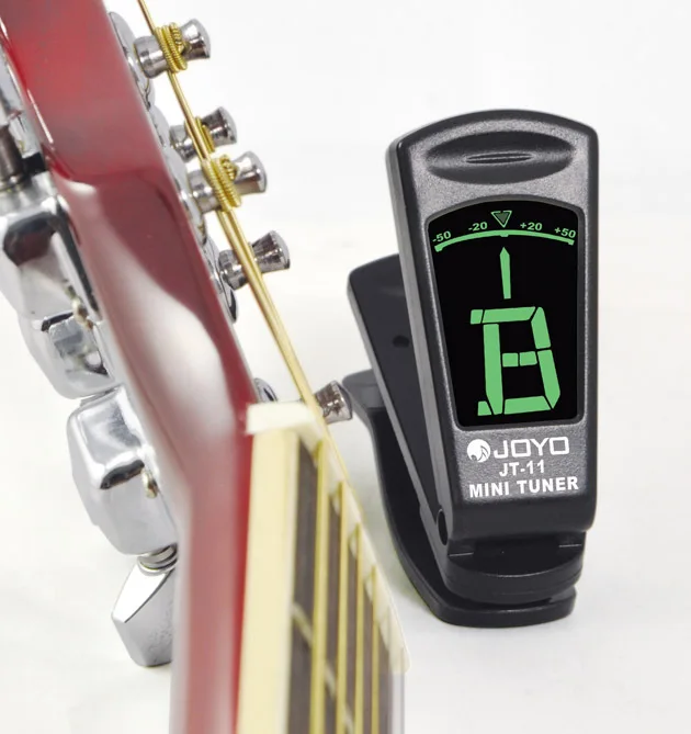 JOYO клип ЖК-подсветка двойной бас мини портативный клип на цифровой электрогитары укулеле педаль авто Колки для гитары аксессуары