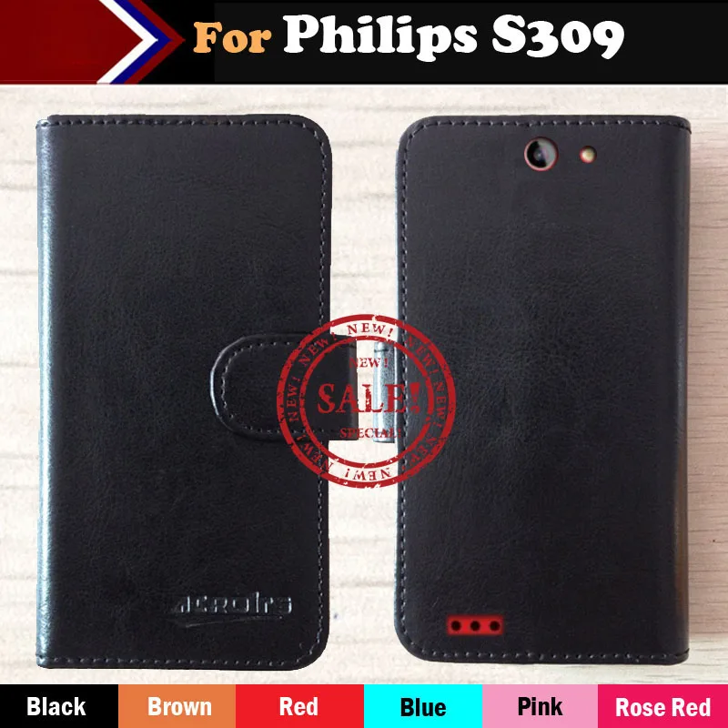 Чехол с откидной крышкой для Philips S309 индивидуальный кожаный защитный чехол