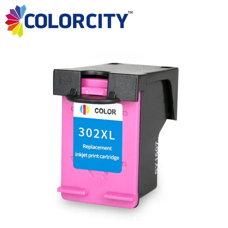 2 шт. 302xl 302 XL цвет чернильный картридж для HP Deskjet 1110 2130 3630 3632 Officejet 3830 4650 4652 4655 Envy 4520