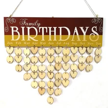 Подвесная Табличка деревянная самодельный календарь для украшения дома