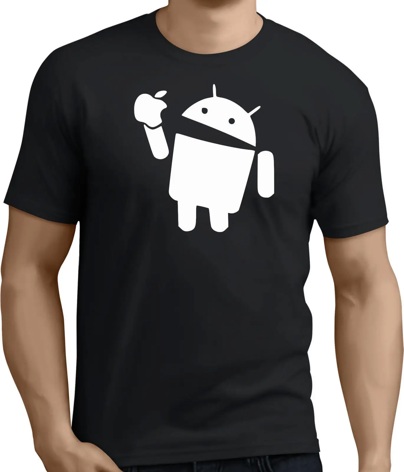 Android minin футболка шутка смешной слоган. Размеры s-m-l-xl-Xxxl rt-157 Новые футболки