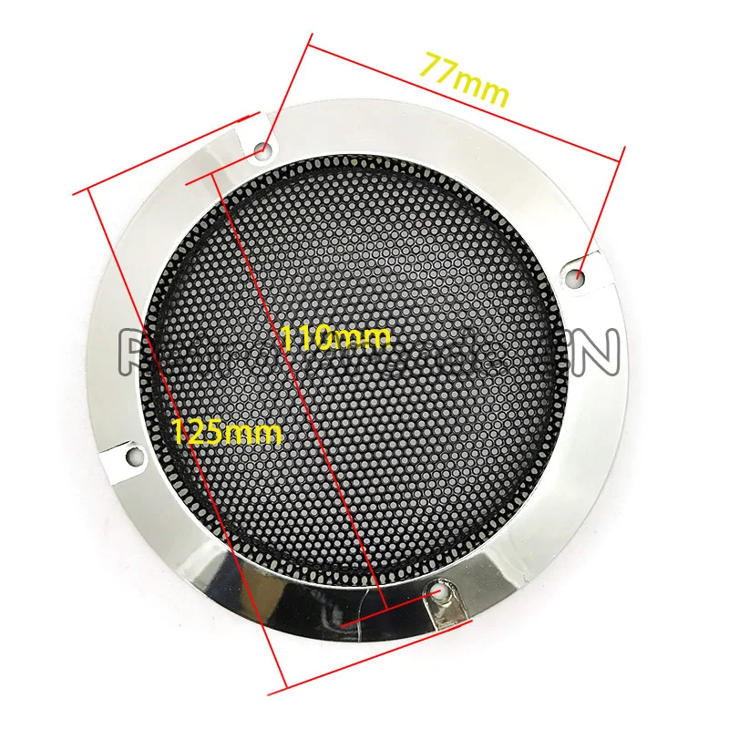 10 шт. 4 дюйма серебристый/черный динамик крышка решетки динамик Чистая пластиковая обрамление динамика элементы динамика для аркадного шкафа