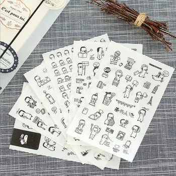 

25packs/lot fashion small penguin Stickers /scrapbook diary deco stickers/Decorative items/School stationery Supplies G086