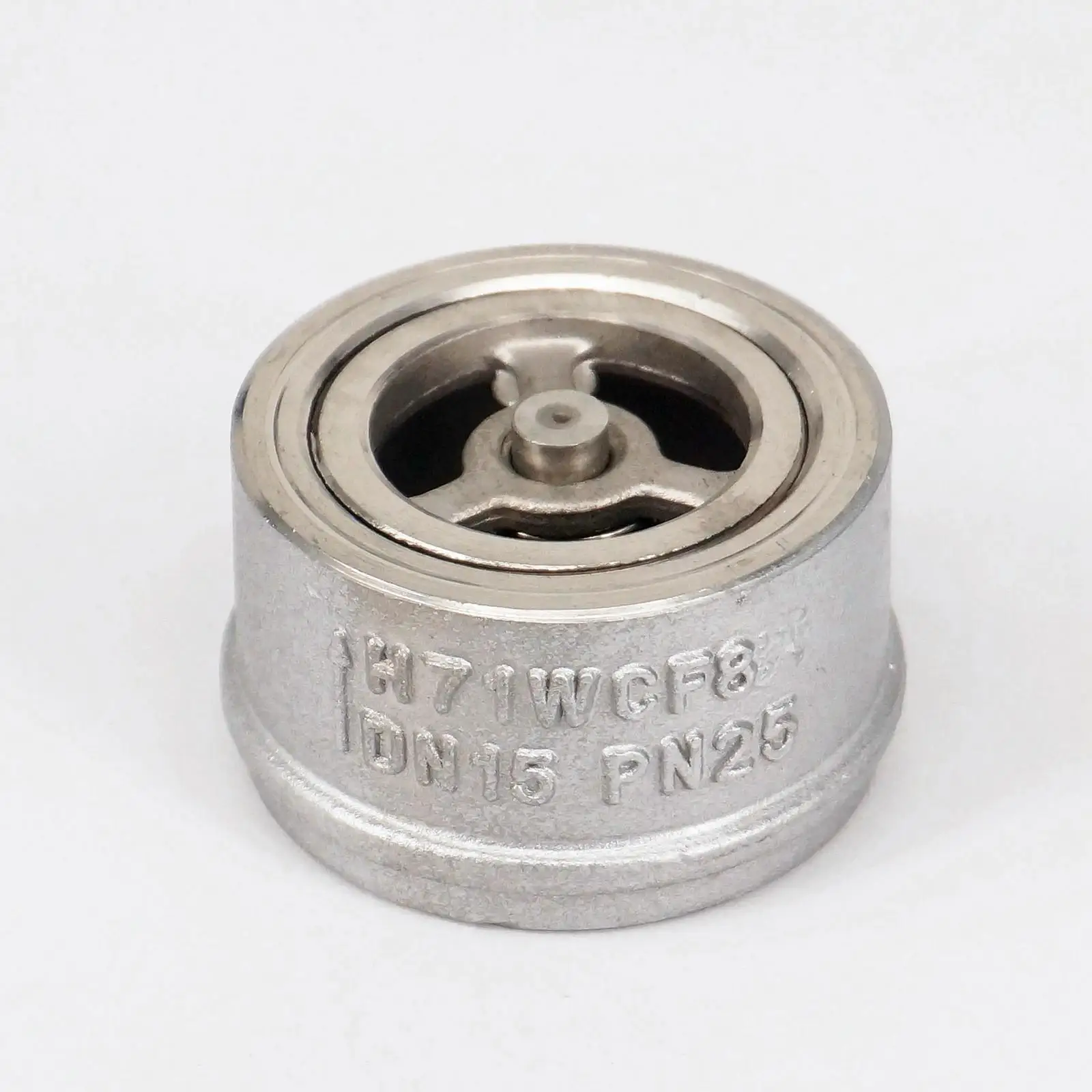 DN15 1/" 304 нержавеющая сталь вафельный обратный клапан невозвратный односторонний клапан